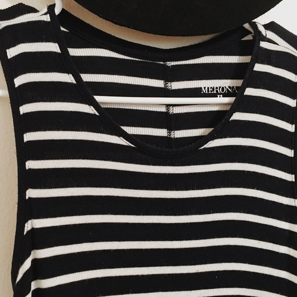 Merona Striped Flowy Tank Top - Picture 2 of 3